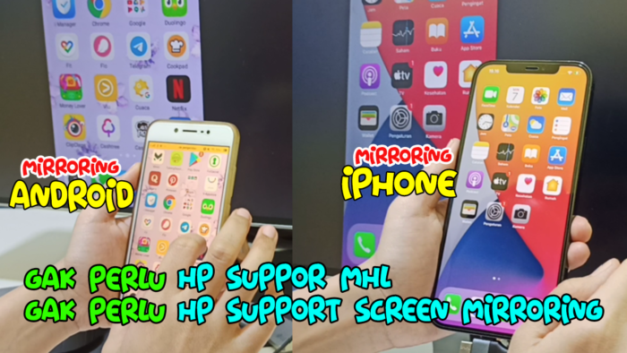 Trik Baru!! Solusi Hp yang Tidak Support MHL dan Screen Mirroring Anti LAG