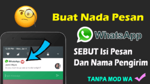 Membuat Notifikasi Whatsapp Menyebut Isi Pesan Dan Nama Pengirim