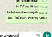 5 Trik Mempercantik Tampilan Chat Anda dengan Format Teks Khusus di WhatsApp