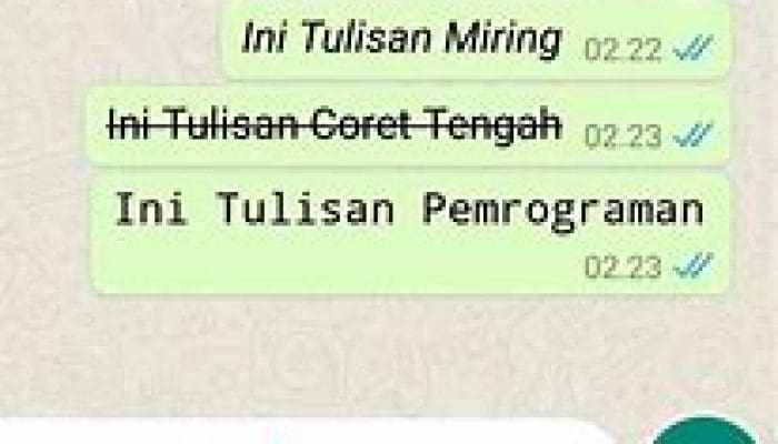 5 Trik Mempercantik Tampilan Chat Anda dengan Format Teks Khusus di WhatsApp