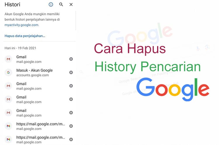 Cara Menghapus Riwayat Pencarian Google di HP dan Laptop