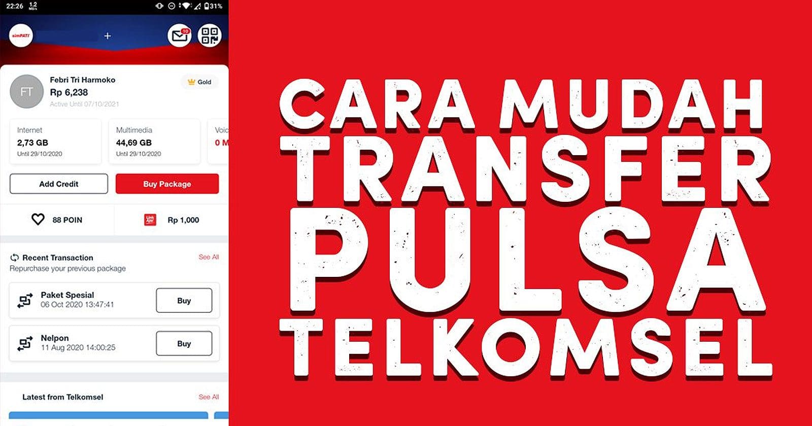Cara Bagi Pulsa Telkomsel ke Telkomsel untuk Menolong Teman