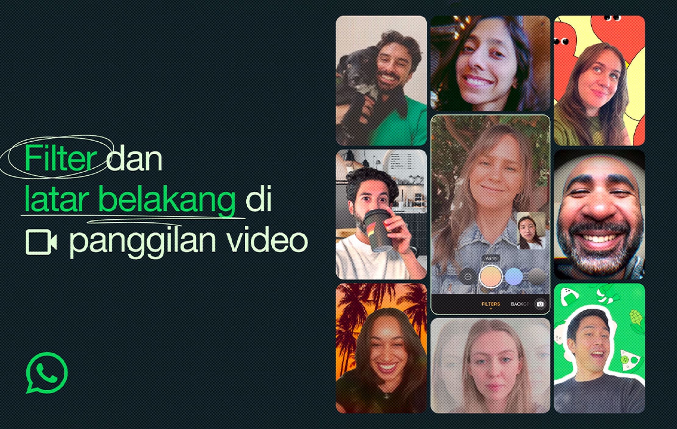 Baru Dihadirkan, Begini Cara Menggunakan Fitur Filter dan Background di WhatsApp Saat VC