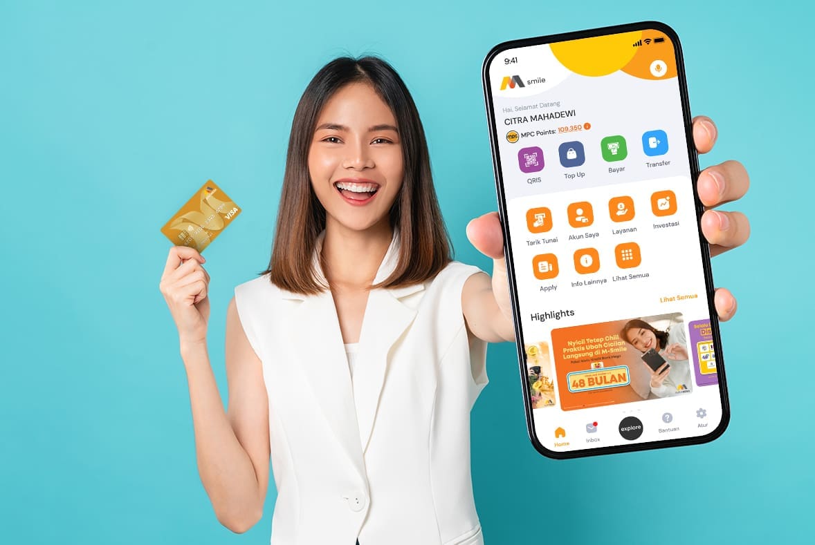 Cara Buka Rekening Bank Mega  Melalui Aplikasi M-Smile