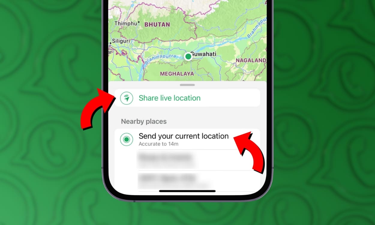 Cara Mudah Share Current dan Live Location di WhatsApp