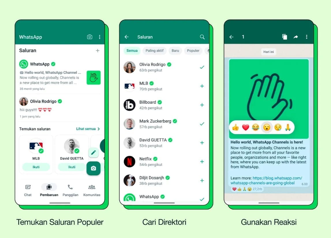 Berikut Tutorial Membuat Saluran di WhatsApp dan Banyak Pengikut
