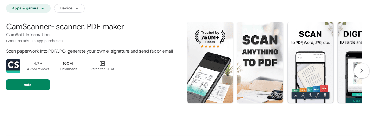 Scan Dokumen di HP Menggunakan Aplikasi CamScanner Caranya Mudah Banget