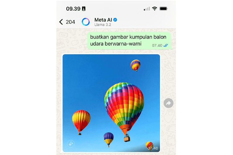 Cara Mudah Bikin Gambar Orang Pakai Meta AI di WhatsApp