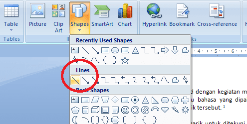 Cara Bikin Garis Kop Surat di Word, Bisa Pakai Fitur Shapes