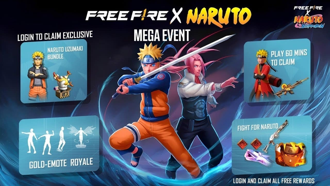 Update Kolaborasi Free Fire x Naruto Shippuden! Siap-Siap Ketemu Kyubi
