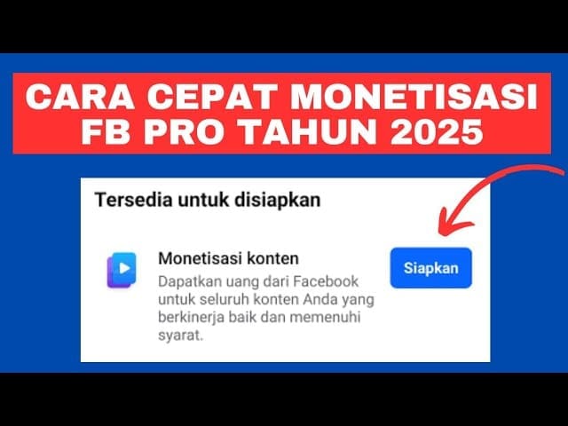 Cara Berhasil Monetisasi Facebook Pro 2026