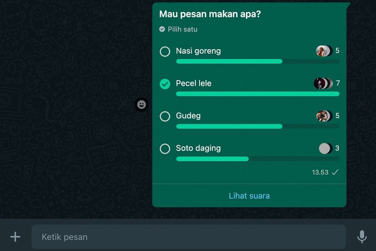 Cara Bikin Polling di Grup WhatsApp, Gampang Banget!