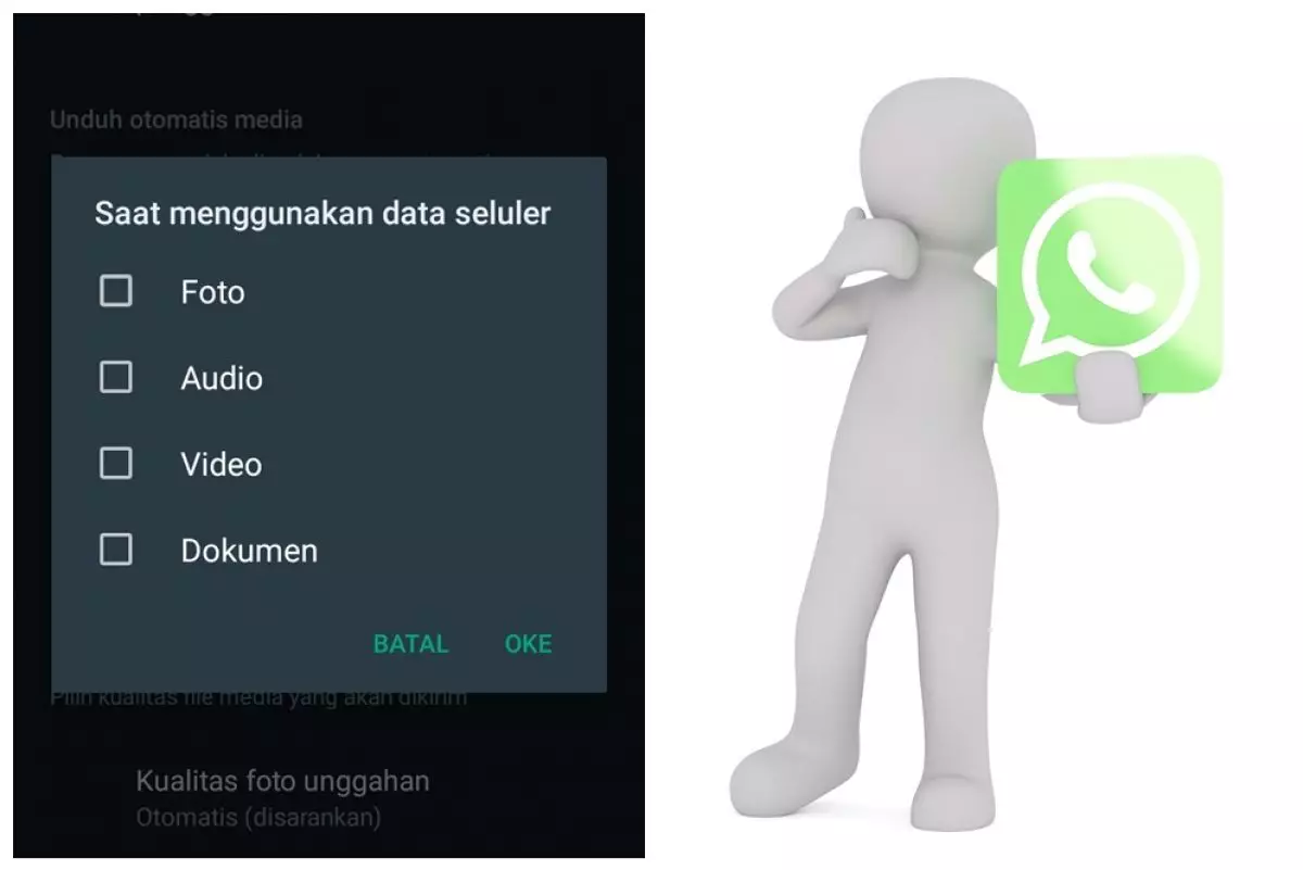 Bikin Lega Penyimpanan Internal Dengan Mematikan Fitur Auto Download WhatsApp!