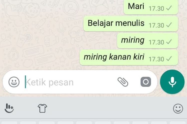 17 Trik Bikin Tulisan WhatsApp Makin Keren dan Unik, Yuk Coba Sekarang!