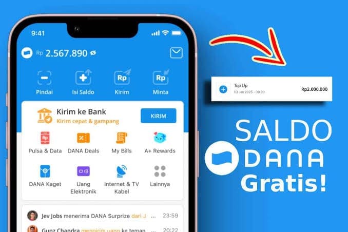 Kamu Bisa Dapat Saldo DANA Secara Gratis Dengan Cara Ini!
