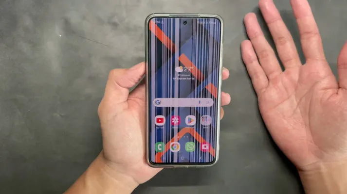 Penyebab dan Cara Mengatasi LCD Hp Bergaris