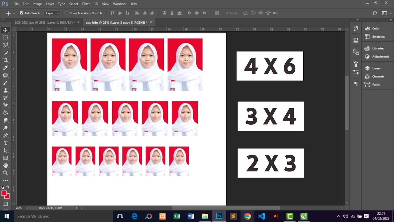 Cara Ubah Ukuran Pas Foto 4×6 di Photoshop Bagi Pemula