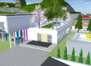 Bikin Sekolahmu Jadi Makin Keren! Koleksi ID Nature House Ala Eropa di Sakura School Simulator