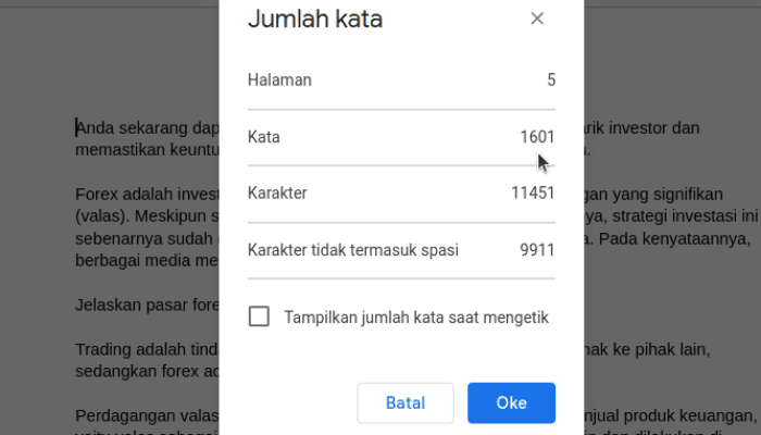 Cara Cek Jumlah Kata di Google Docs, Gampang Banget!