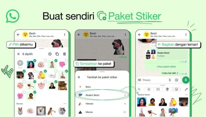 Cara Gampang Bikin Stiker Langsung di WhatsApp Tanpa Aplikasi Tambahan