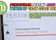 11 Pengaturan Penting Agar Memori HP Tidak Cepat Penuh