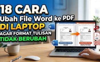 18 Cara Ubah File Word ke PDF di Laptop Agar Format Tulisan Tidak Berubah